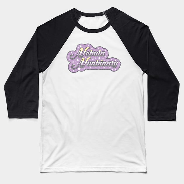 Nebula Nonbinary Baseball T-Shirt by shelbywolf